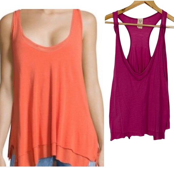 Free People Tops - Free People Karmen Sleeveless Layer Tank Top Pink XS OB584638